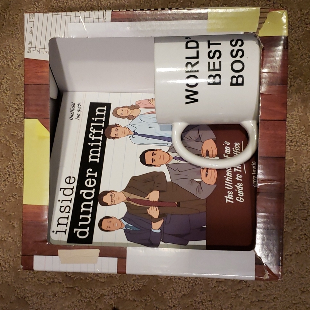 The office, mug and book set